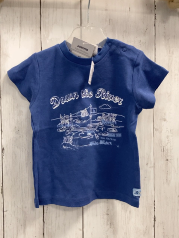 neu Jacky T-Shirt Gr. 80  blau weiße Schrift