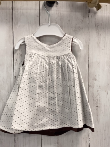 chicco neu Wendekleid Gr. 56  braun weiße Punkte + weiß braune Punkte NP 49,90 €