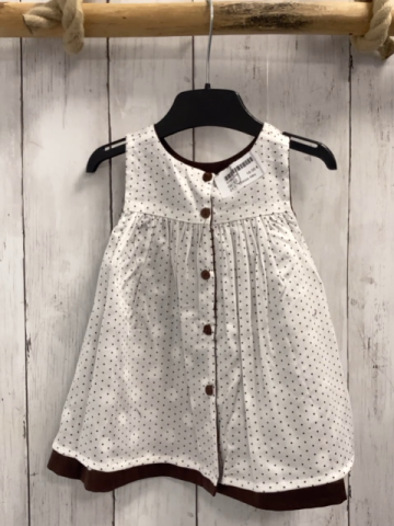 chicco neu Wendekleid Gr. 62  braun weiße Punkte + weiß braune Punkte NP 49,90 €