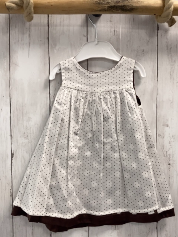 chicco neu Wendekleid Gr. 68  braun weiße Punkte + weiß braune Punkte NP 49,90 €