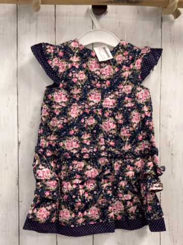 blue seven neu Kleid Gr. 80  blau Blumen Punkte Rüsschen