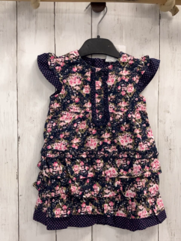 blue seven neu Kleid Gr. 74  blau Blumen Punkte Rüsschen