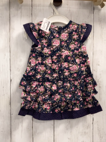 blue seven neu Kleid Gr. 68  blau Blumen Punkte Rüsschen