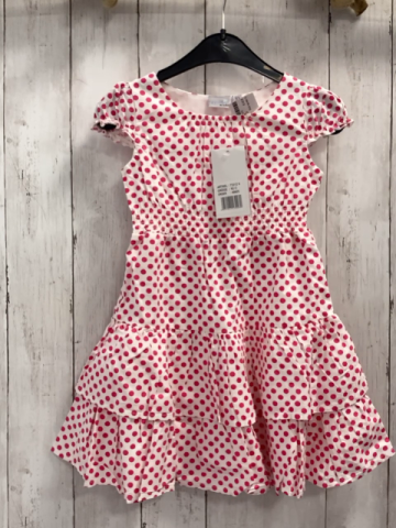 blue seven neu Kleid Gr. 92  weiß pink Punkte