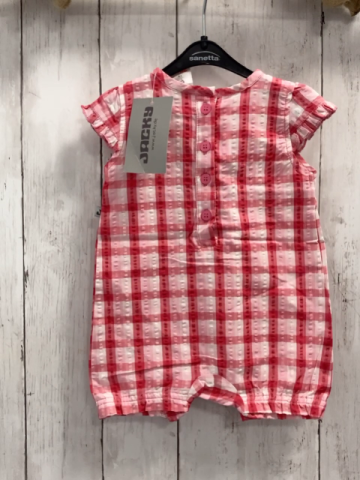 Jacky neu Playsuit Gr. 62  pink rosa weiß kariert