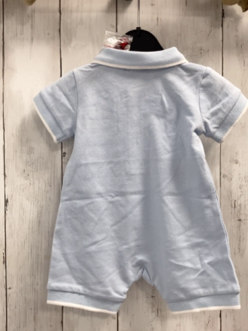 Boboli neu Playsuit Gr. 68  hellblau Polokragen