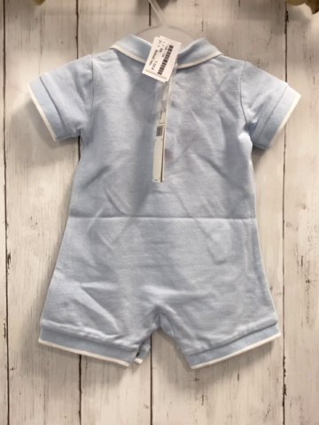 Boboli neu Playsuit Gr. 68  hellblau Polokragen