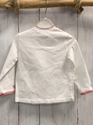 blue seven neu Langarmshirt Gr. 80  weiß rote Nähte NP 18,95 €