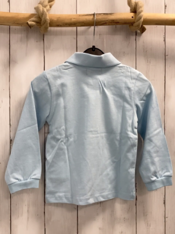 Boboli neu Langarmshirt Gr. 86  hellblau Polokragen