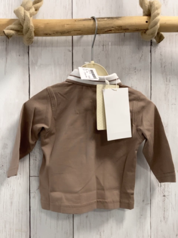Chicco neu Langarmshirt Gr. 56  braun weiße Streifen Polokragen NP 29,90 €