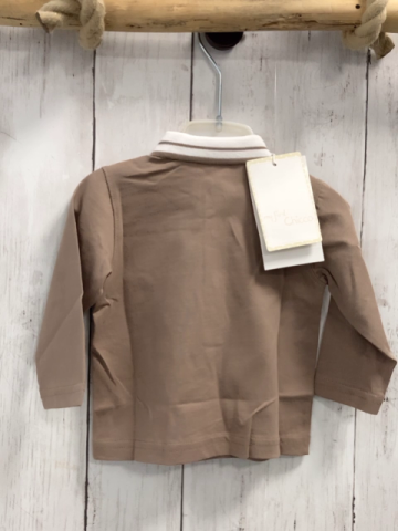 Chicco neu Langarmshirt Gr. 62  braun weiße Streifen Polokragen NP 29,90 €
