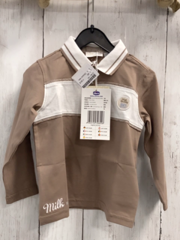 Chicco neu Langarmshirt Gr. 80  braun weiße Streifen Polokragen NP 29,90 €