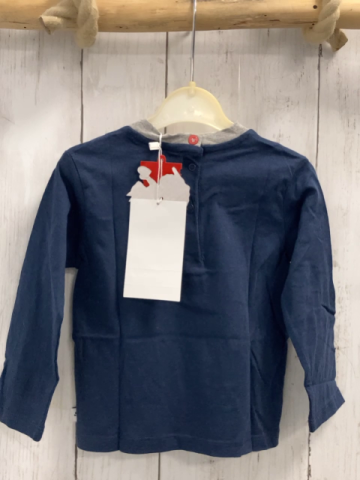 Chicco neu Langarmshirt Gr. 80  blau rot graue Schrift NP 14,90 €