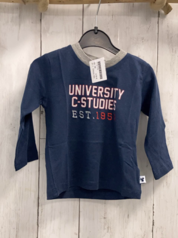 Chicco neu Langarmshirt Gr. 68  blau rot graue Schrift NP 14,90 €