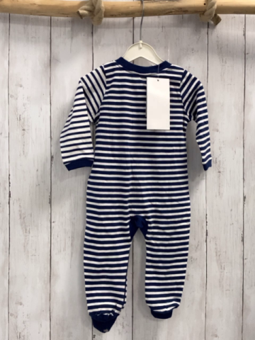 Jacky neu Strampler Gr. 62  blau weiß gestreift