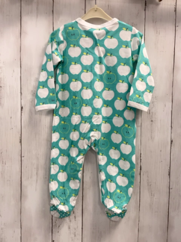 Boboli neu Strampler Gr. 68  türkis weiße Äpfel + Bund