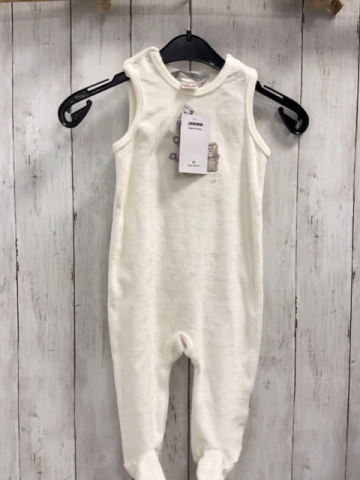 Jacky neu Strampler Gr. 68  weiß Nicky Esel Bär 