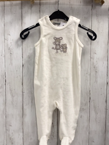 Jacky neu Strampler Gr. 68  weiß Nicky Esel Bär 