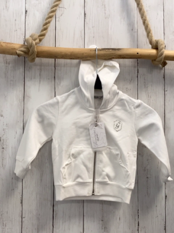 Gymp neu  Sweatjacke Gr. 80  weiß Glitzerschrift NP 35,95€