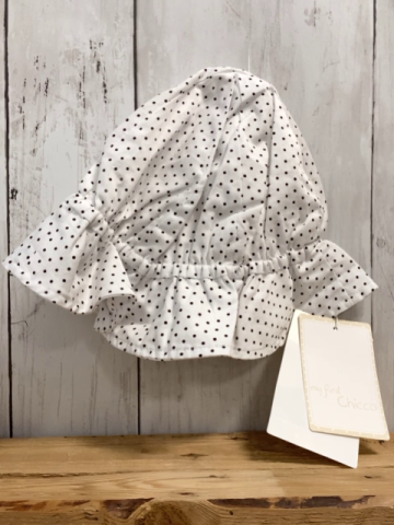 Chicco neu Hut Gr. 1,5-2J  weiß braune Punkte NP 16,90 €