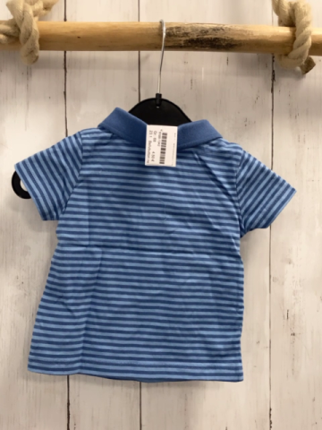Bellybutton neu T-Shirt Gr. 68  blau hellblaue Streifen Polokragen