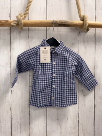 Bellybutton neu Hemd Gr. 68  blau weiß kariert