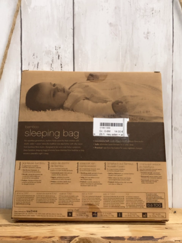 neu aden + anais Schlafsack Gr. 0-6M  weiß gau rosa Punkte rosa Bund 0,6 TOG