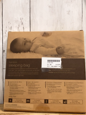 neu aden + anais Schlafsack Gr. 86  weiß gau rosa Punkte rosa Bund 0,6 TOG