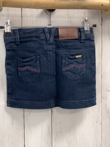 Bellybutton neu Rock Gr. 92  blau Jeans Bund verstellbar rosa Nähte 