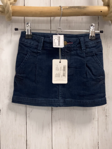 Bellybutton neu Rock Gr. 92  blau Jeans Bund verstellbar rosa Nähte 