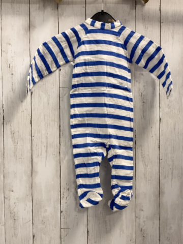 Aden + anais neu Schlafanzug Gr. 68  blau weiß gestreift 95% Baumwolle