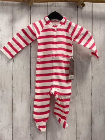 Aden + anais neu Schlafanzug Gr. 62  pink weiß gestreift 95% Baumwolle