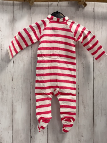 Aden + anais neu Schlafanzug Gr. 62  pink weiß gestreift 95% Baumwolle