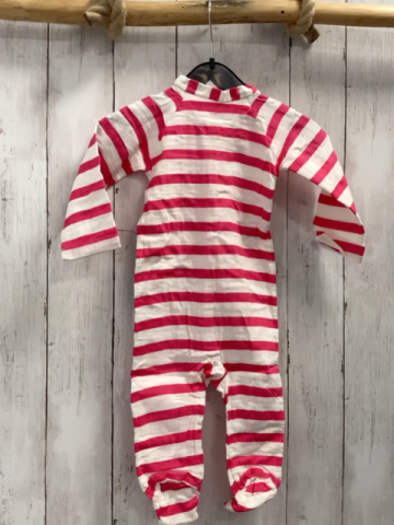 Aden + anais neu Schlafanzug Gr. 68  pink weiß gestreift 95% Baumwolle