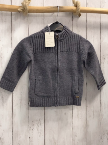 Bellybutton neu Strickjacke Gr. 104  grau 50% Schurwolle 