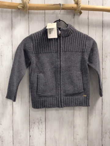 Bellybutton neu Strickjacke Gr. 116  grau 50% Schurwolle 