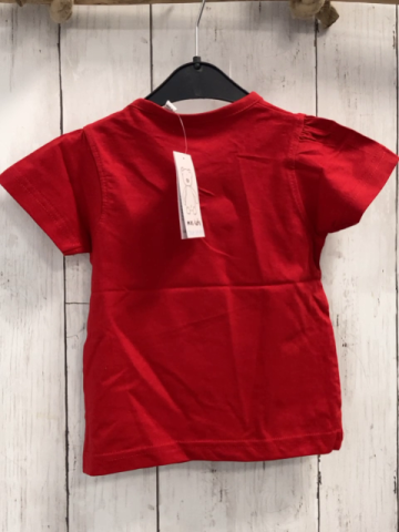 blue seven neu T-Shirt Gr. 74  rot Mädchen Fußball Deutschland