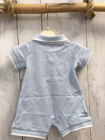 Boboli neu Playsuit Gr. 56  hellblau Kragen weißer Streifen