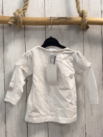 blue seven neu Langarmshirt Gr. 68  weiß bunte Schrift Enten NP 8,50 €