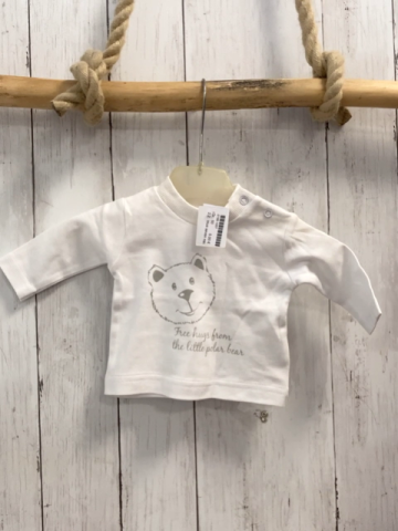 blue seven neu Langarmshirt Gr. 50  weiß grauer Bär 