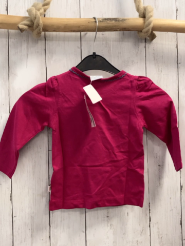 neu Blue seven  Langarmshirt Gr. 74  beerenton türkis Schrift Mädchen