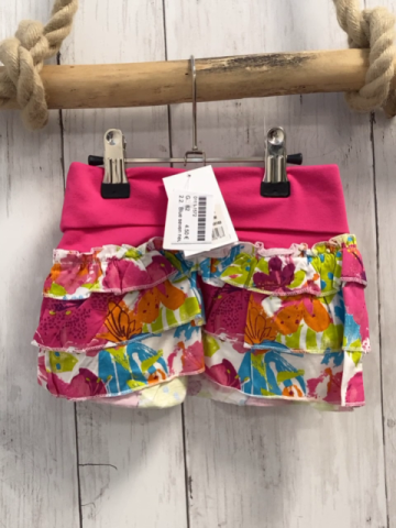 Blue seven neu Rock Gr. 62  weiß bunte Blumen pink Bund