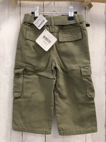 Minoti neu 2tlg Hose + Gürtel Gr. 80  oliv Bund verstellbar NP 10,95€