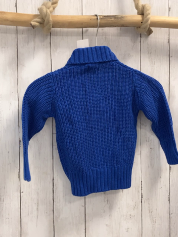 Blue seven neu Strickjacke Gr. 74  blau großer Kragen