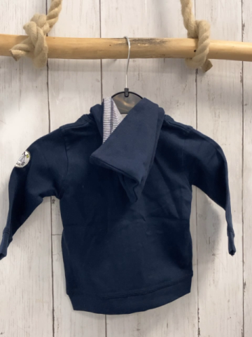 Blue seven neu Sweatjacke Gr. 62  dunkelblau hellblaue Schrift Zahl Boot