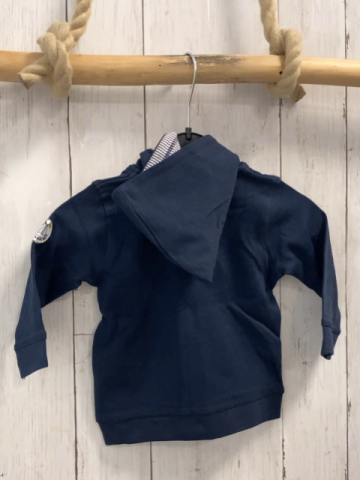 blue seven neu Sweatjacke Gr. 62  dunkelblau hellblaue schrift Zahl Boot