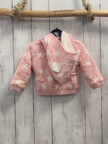 Boboli neu Strickjacke Gr. 62  rosa weiße Sterne gefüttert