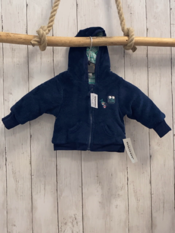 Jacky neu Plüschjacke Gr. 56  blau mit Kapuze