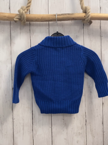 neu Blue seven Strickjacke Gr. 68  Königsblau Kragen