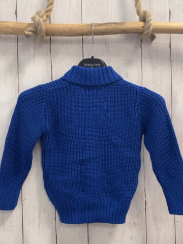 neu Blue seven Strickjacke Gr. 86  Königsblau Kragen